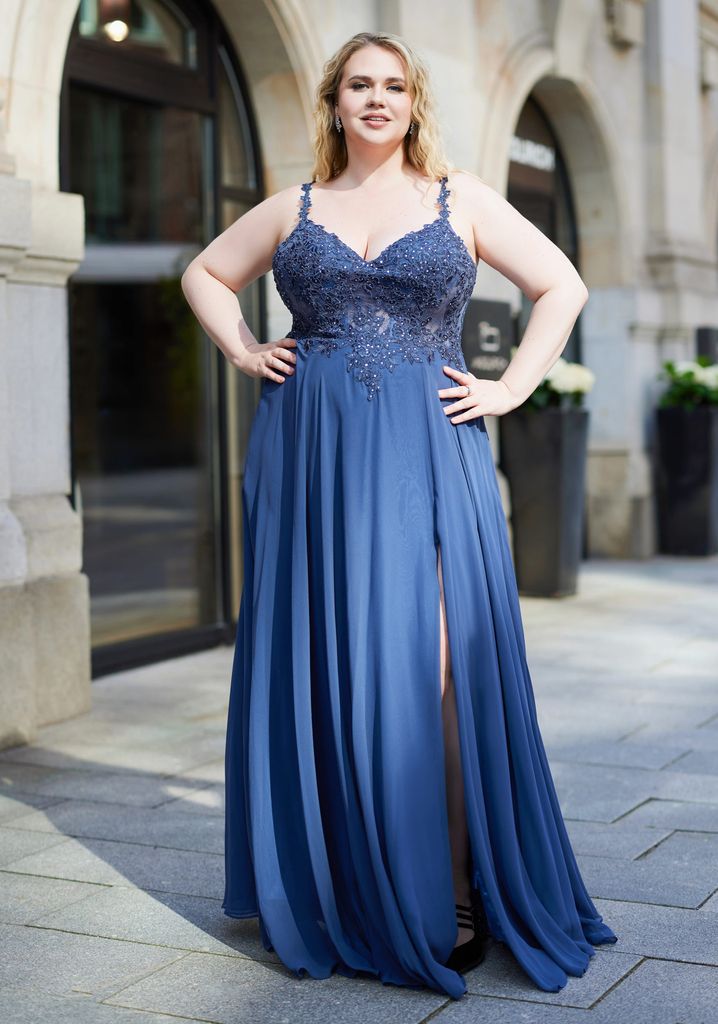 Abendkleid Indigo