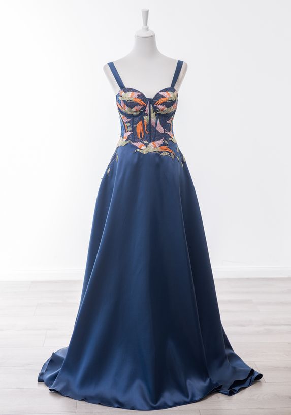 Exclusives Abendkleid Blau